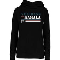 Veterans For Kamala Harris 2024 Womens Funnel Neck Pullover Hood