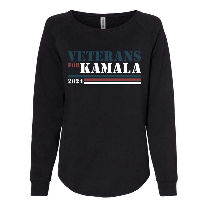 Veterans For Kamala Harris 2024 Womens California Wash Sweatshirt