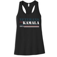 Veterans For Kamala Harris 2024 Women's Racerback Tank