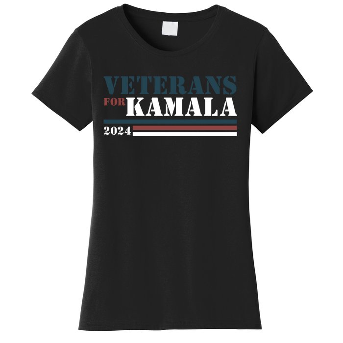 Veterans For Kamala Harris 2024 Women's T-Shirt