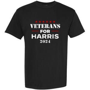 Veterans For Kamala Harris 2024 Election Garment-Dyed Heavyweight T-Shirt