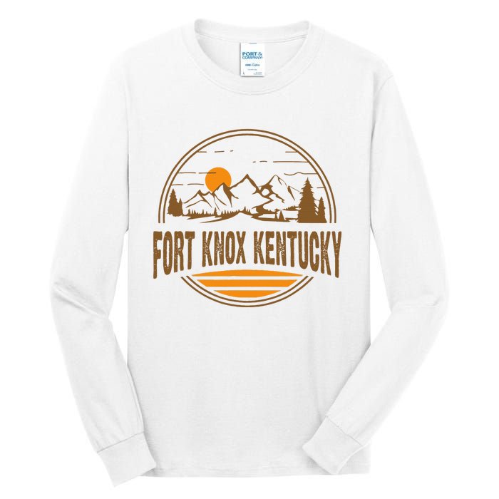 Vintage Fort Knox Kentucky Mountain Hiking Souvenir Tall Long Sleeve T-Shirt