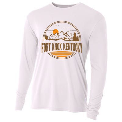 Vintage Fort Knox Kentucky Mountain Hiking Souvenir Cooling Performance Long Sleeve Crew