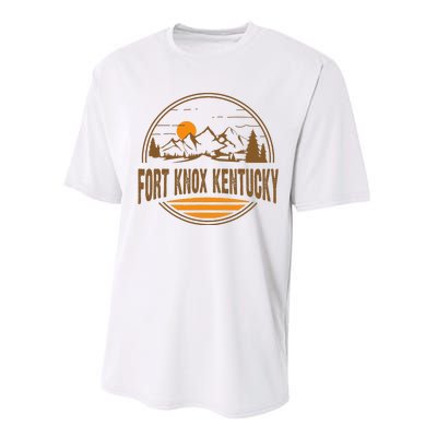 Vintage Fort Knox Kentucky Mountain Hiking Souvenir Performance Sprint T-Shirt