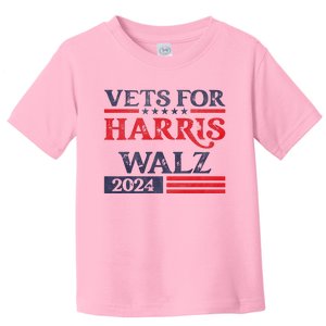 Vets For Kamala Harris Tim Walz Veterans For Harris Toddler T-Shirt