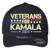 Veterans For Kamala Harris Supporter American Flag Gift Flexfit Unipanel Trucker Cap