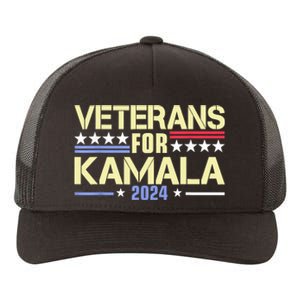 Veterans For Kamala Harris Supporter American Flag Gift Yupoong Adult 5-Panel Trucker Hat