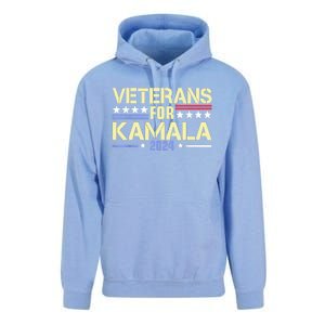 Veterans For Kamala Harris Supporter American Flag Gift Unisex Surf Hoodie