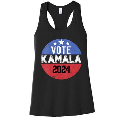 Vote For Kamala Harris Democrats Harris For President 2024 Women's Racerback Tank