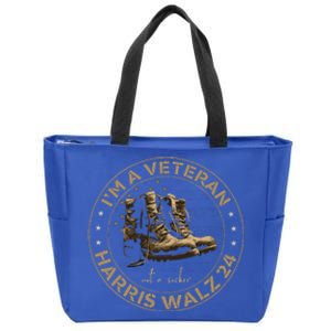 Veterans For Kamala Harris Tim Walz 2024 Zip Tote Bag