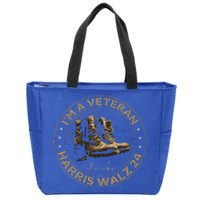 Veterans For Kamala Harris Tim Walz 2024 Zip Tote Bag