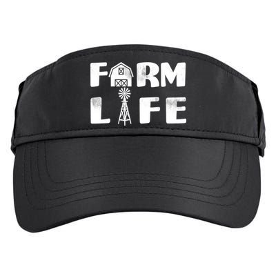 Vintage Farm Life, Man I Love Farming Adult Drive Performance Visor