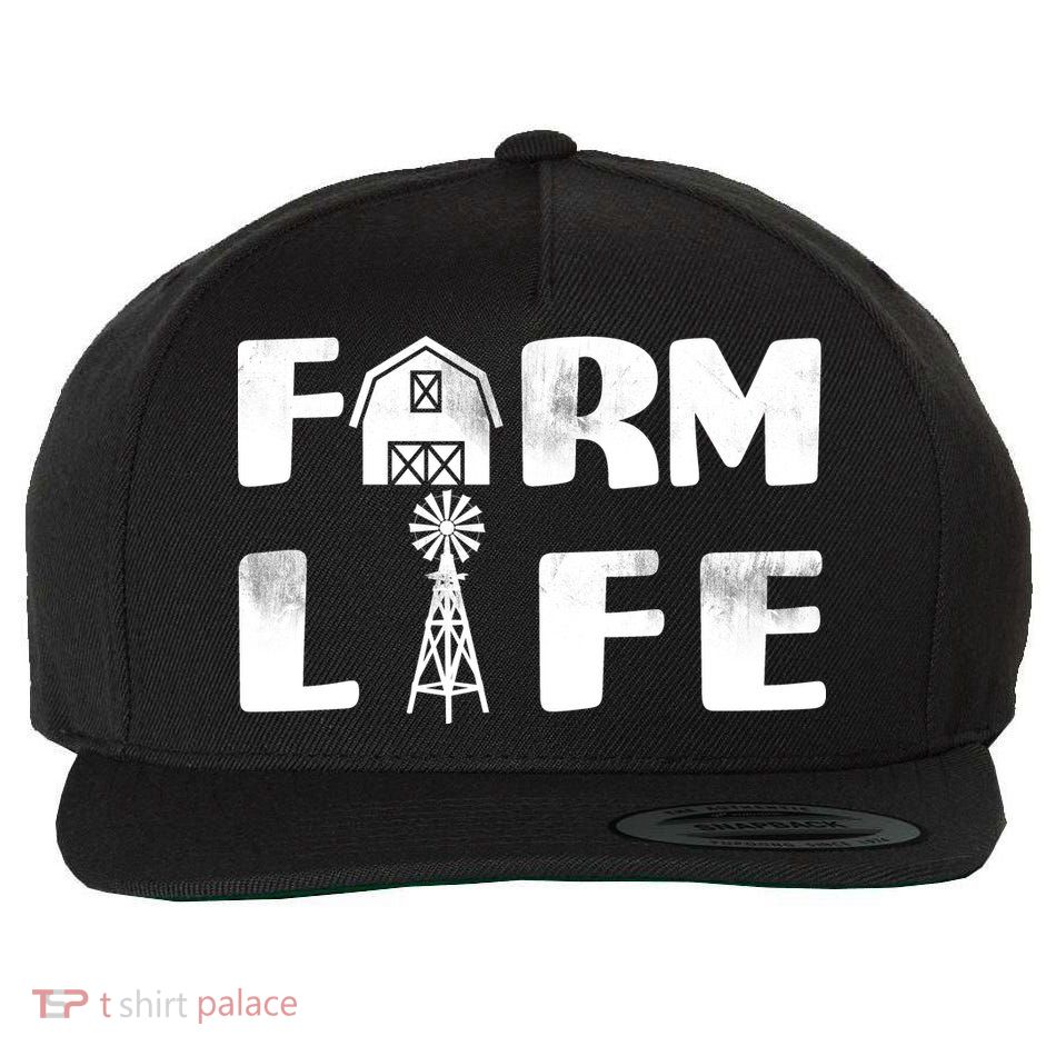 Vintage Farm Life, Man I Love Farming Wool Snapback Cap