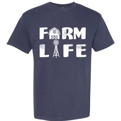 Vintage Farm Life, Man I Love Farming Garment-Dyed Heavyweight T-Shirt