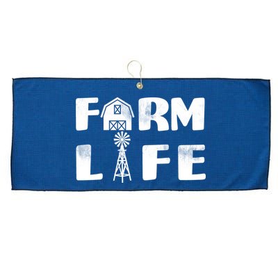 Vintage Farm Life, Man I Love Farming Large Microfiber Waffle Golf Towel