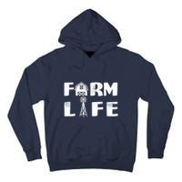 Vintage Farm Life, Man I Love Farming Tall Hoodie