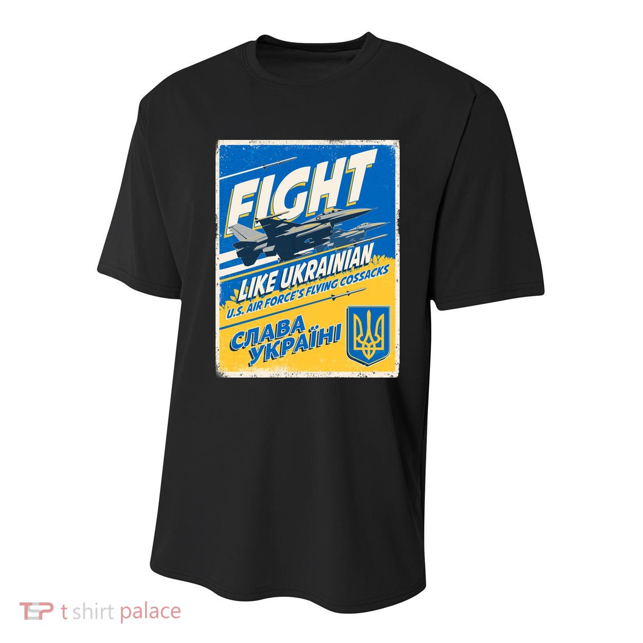 Vintage FIGHT Like Ukrainian US AIR Force's Flying Cossacks Poster Youth Performance Sprint T-Shirt