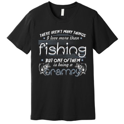 Vintage Fishing Love Fish Being Grampy Birthday Gifts Premium T-Shirt