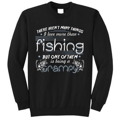 Vintage Fishing Love Fish Being Grampy Birthday Gifts Tall Sweatshirt