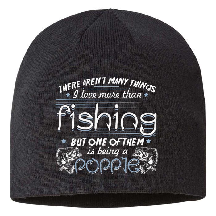 Vintage Fishing Love Fish Being Poppie Birthday Gifts Sustainable Beanie