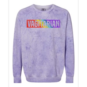 Vagitarian Funny Lesbian Pride Lgbt Rainbow Parade Festival Colorblast Crewneck Sweatshirt