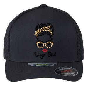 Virgo Face Leopard Bandana Wink Eye Funny Gift Flexfit Unipanel Trucker Cap