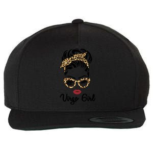 Virgo Face Leopard Bandana Wink Eye Funny Gift Wool Snapback Cap