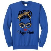 Virgo Face Leopard Bandana Wink Eye Funny Gift Sweatshirt