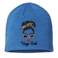 Virgo Face Leopard Bandana Wink Eye Funny Gift Sustainable Beanie