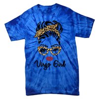 Virgo Face Leopard Bandana Wink Eye Funny Gift Tie-Dye T-Shirt