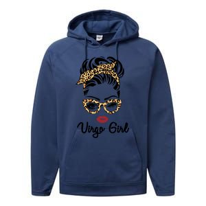 Virgo Face Leopard Bandana Wink Eye Funny Gift Performance Fleece Hoodie