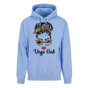 Virgo Face Leopard Bandana Wink Eye Funny Gift Unisex Surf Hoodie