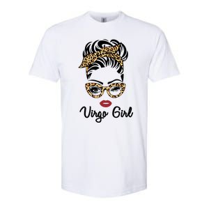 Virgo Face Leopard Bandana Wink Eye Funny Gift Softstyle CVC T-Shirt