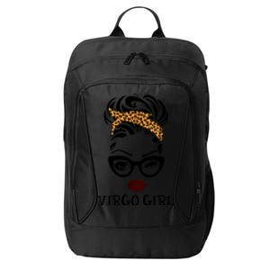 Virgo Face Leopard Bandana Wink Eye Gift City Backpack