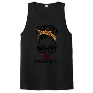 Virgo Face Leopard Bandana Wink Eye Gift PosiCharge Competitor Tank