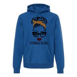 Virgo Face Leopard Bandana Wink Eye Gift Premium Hoodie