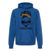 Virgo Face Leopard Bandana Wink Eye Gift Premium Hoodie