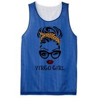 Virgo Face Leopard Bandana Wink Eye Gift Mesh Reversible Basketball Jersey Tank