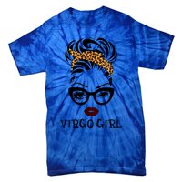 Virgo Face Leopard Bandana Wink Eye Gift Tie-Dye T-Shirt