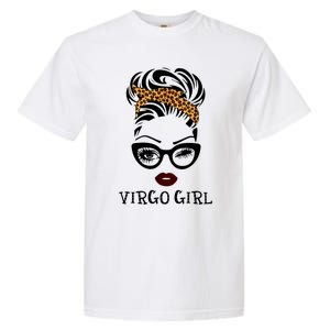 Virgo Face Leopard Bandana Wink Eye Gift Garment-Dyed Heavyweight T-Shirt