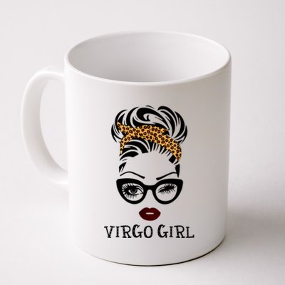 Virgo Face Leopard Bandana Wink Eye Gift Coffee Mug