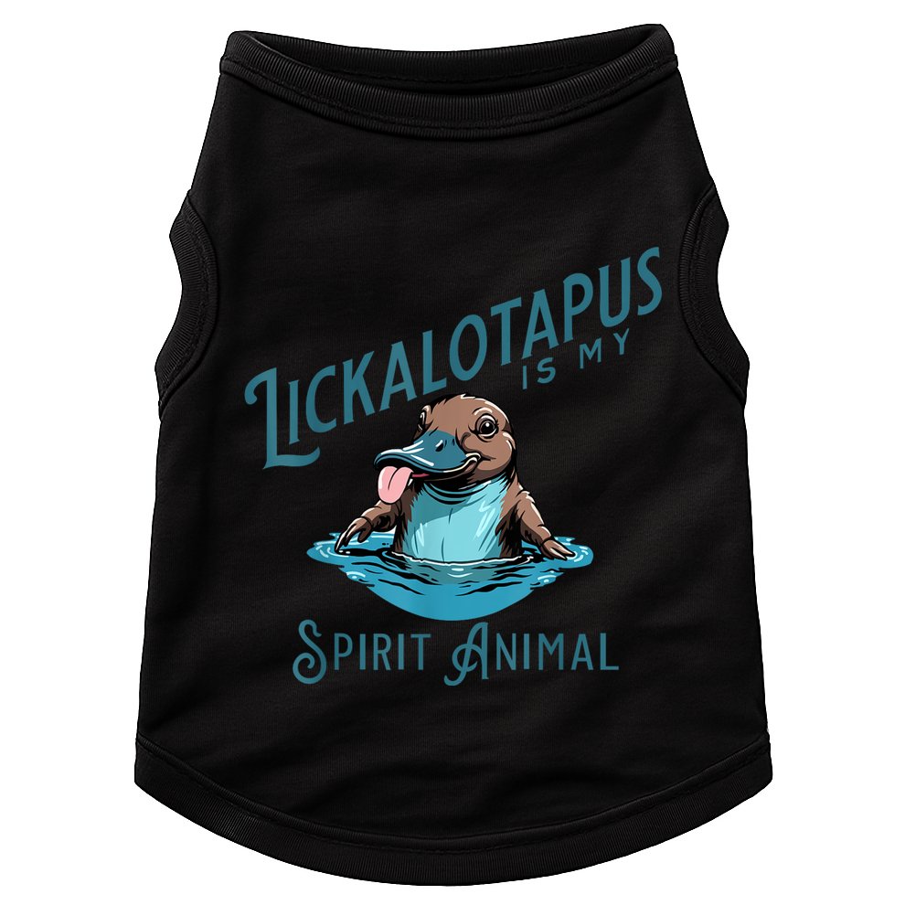 Vintage Funny Lickalottapus Is My Spirit Animal Lovers Meme Doggie Tank