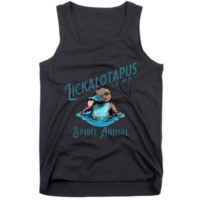 Vintage Funny Lickalottapus Is My Spirit Animal Lovers Meme Tank Top