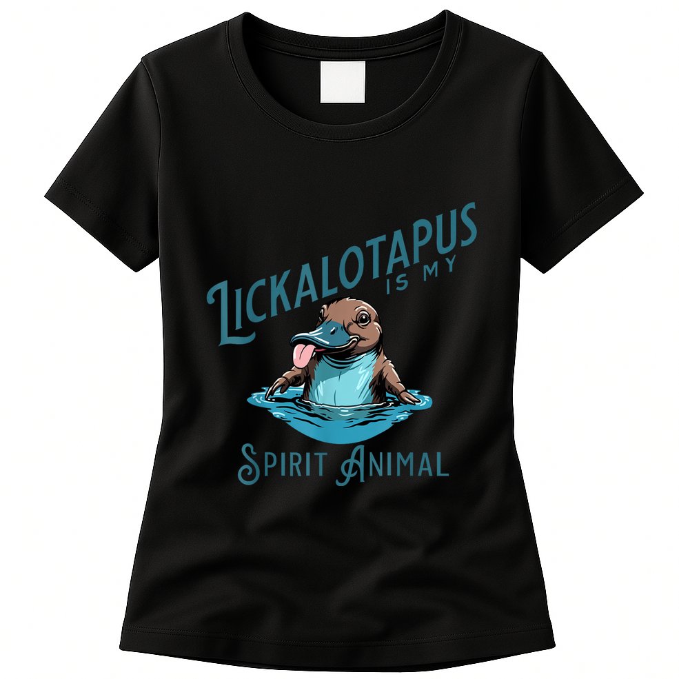 Vintage Funny Lickalottapus Is My Spirit Animal Lovers Meme Womens T-Shirt