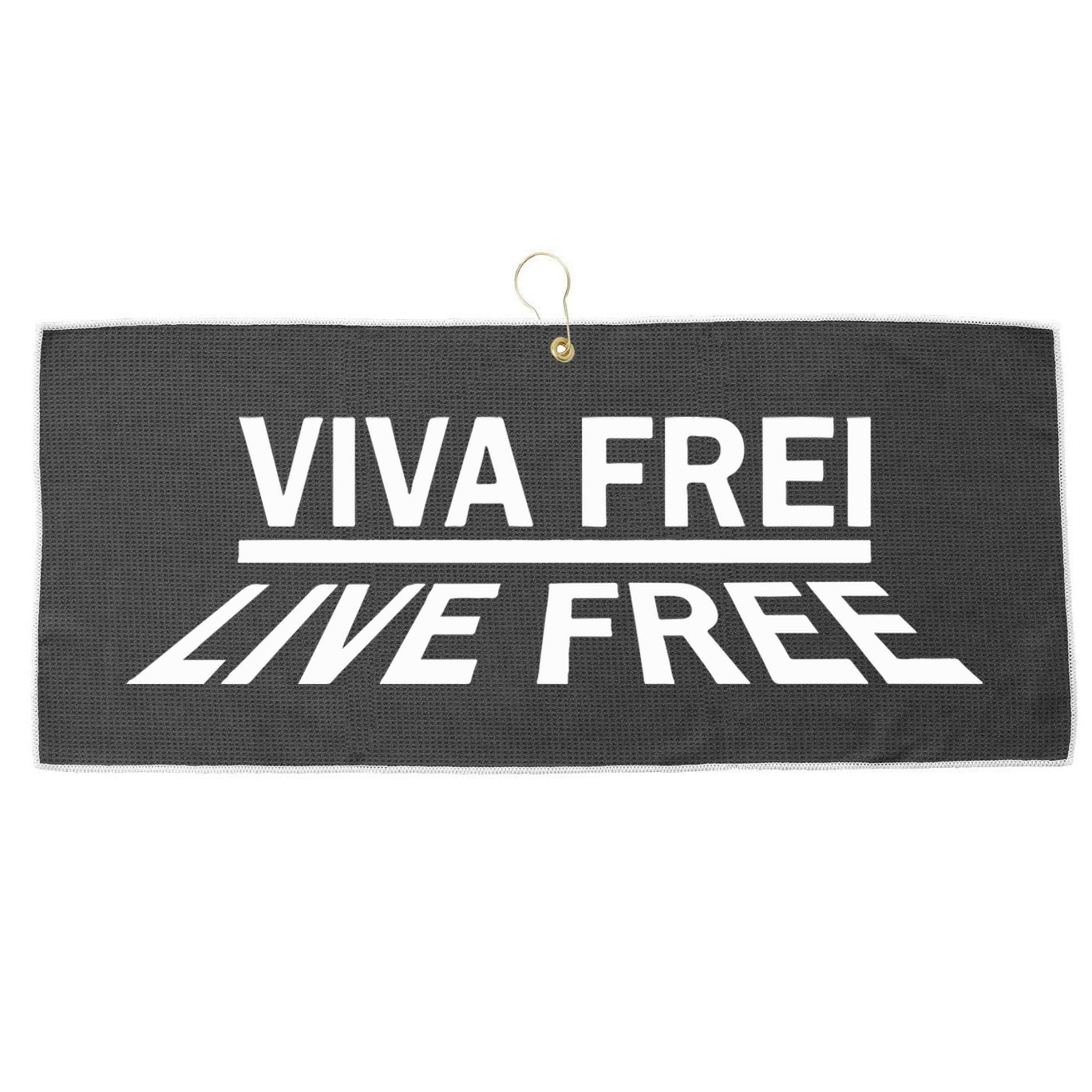 Viva Frei Live Free Large Microfiber Waffle Golf Towel