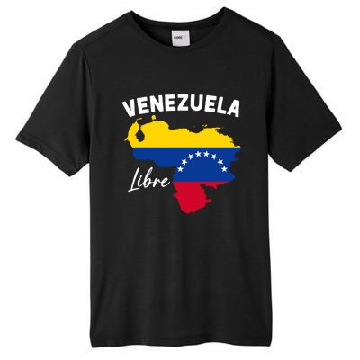 Venezuela Flag Map Proud American Venezuelan Venezuela Libre Tall Fusion ChromaSoft Performance T-Shirt