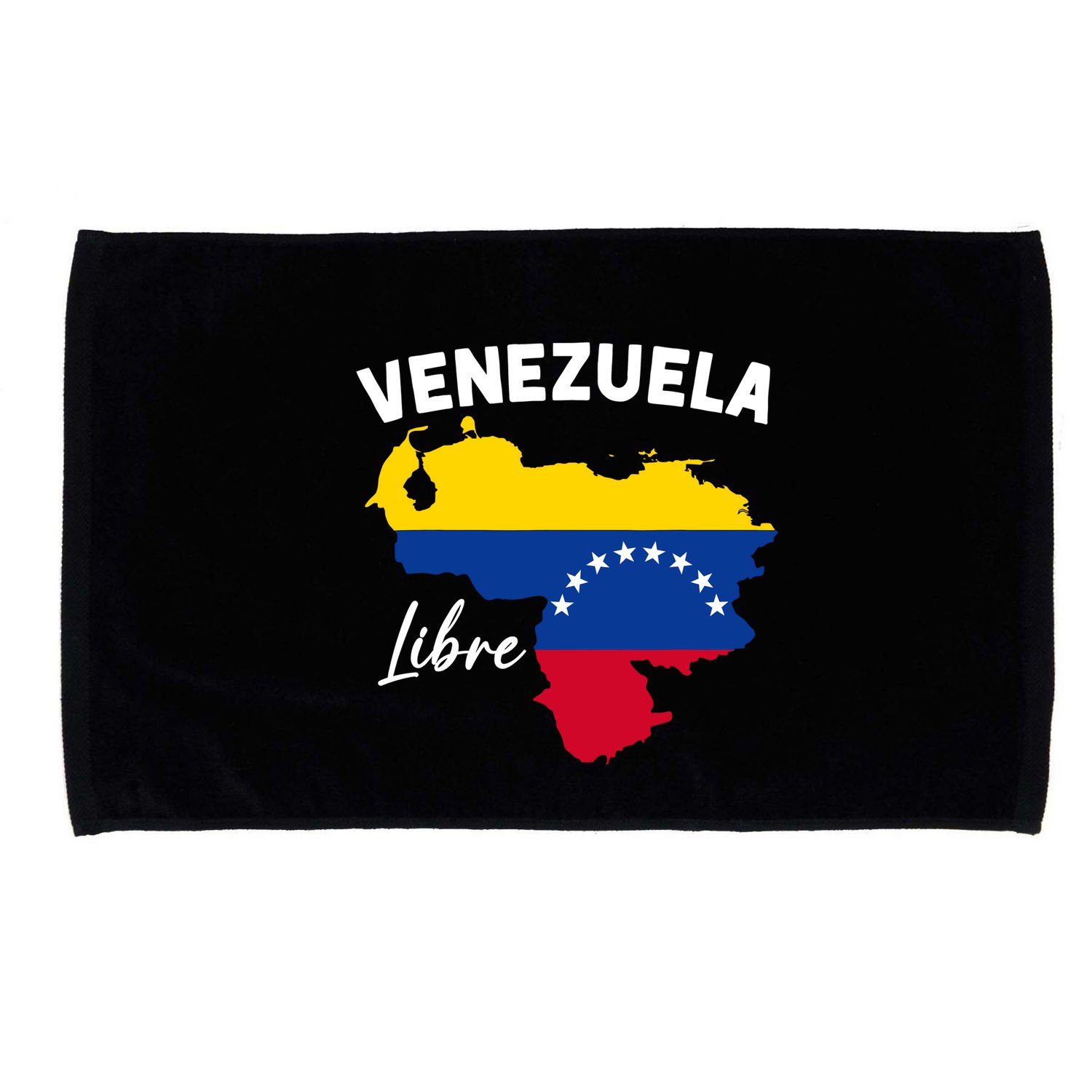 Venezuela Flag Map Proud American Venezuelan Venezuela Libre Microfiber Hand Towel
