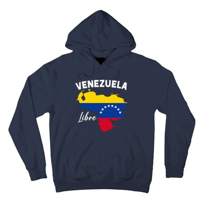 Venezuela Flag Map Proud American Venezuelan Venezuela Libre Hoodie