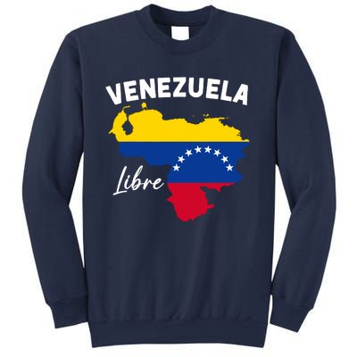 Venezuela Flag Map Proud American Venezuelan Venezuela Libre Sweatshirt