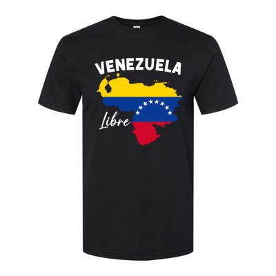 Venezuela Flag Map Proud American Venezuelan Venezuela Libre Softstyle® CVC T-Shirt